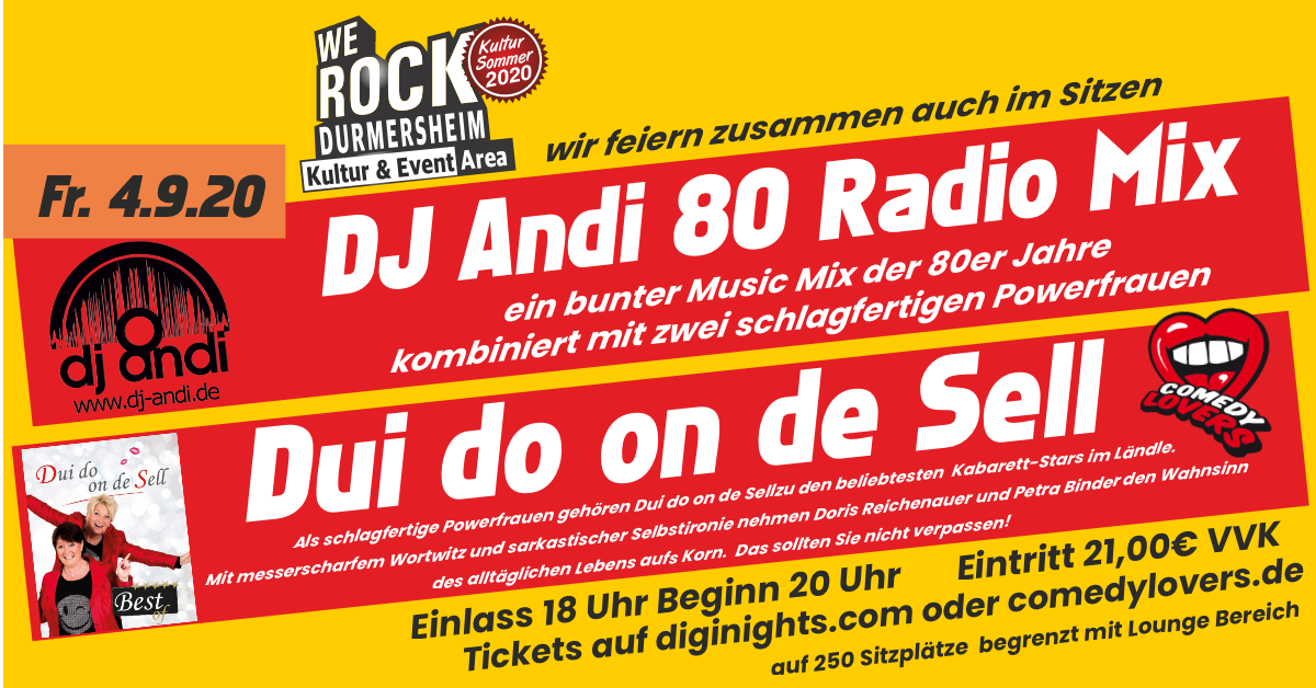 Dui do on de Sell und DJ Andi 80 Radio Mix - we rock durmersheim